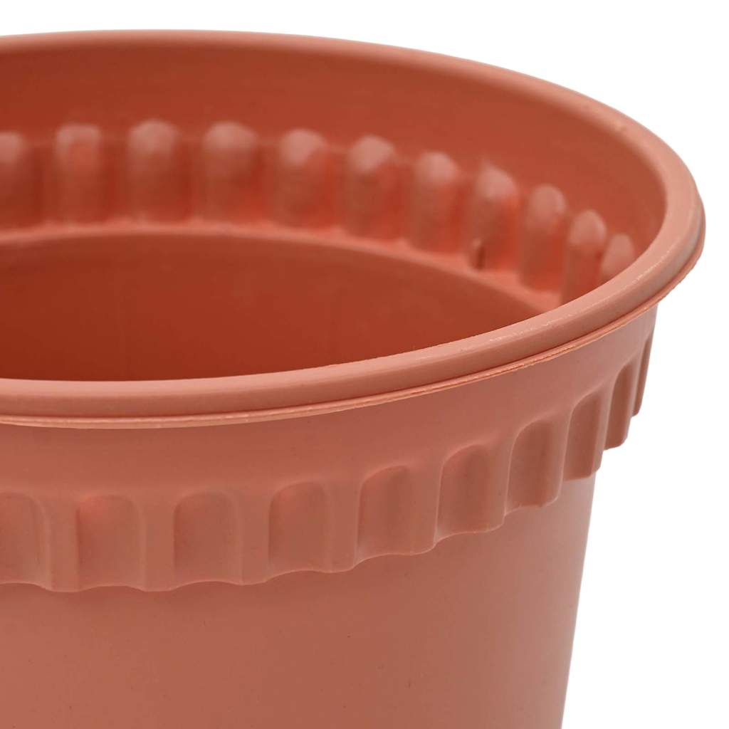 vidaXL Okrągła doniczka na kwiaty 24 pcs Czerwony ceglasty