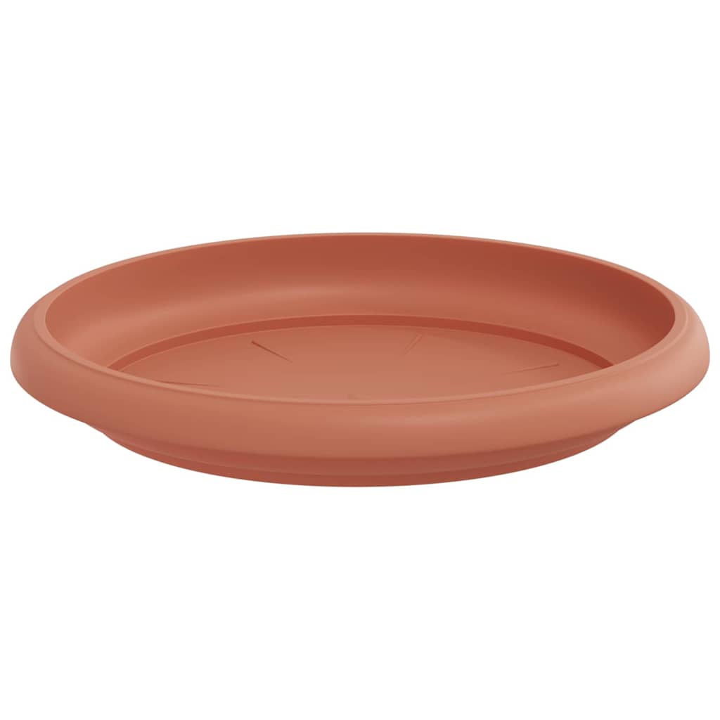 vidaXL Okrągły Talerzyk Kwiatowy 6 pcs Czerwony ceglasty Ø 14 x 2 cm