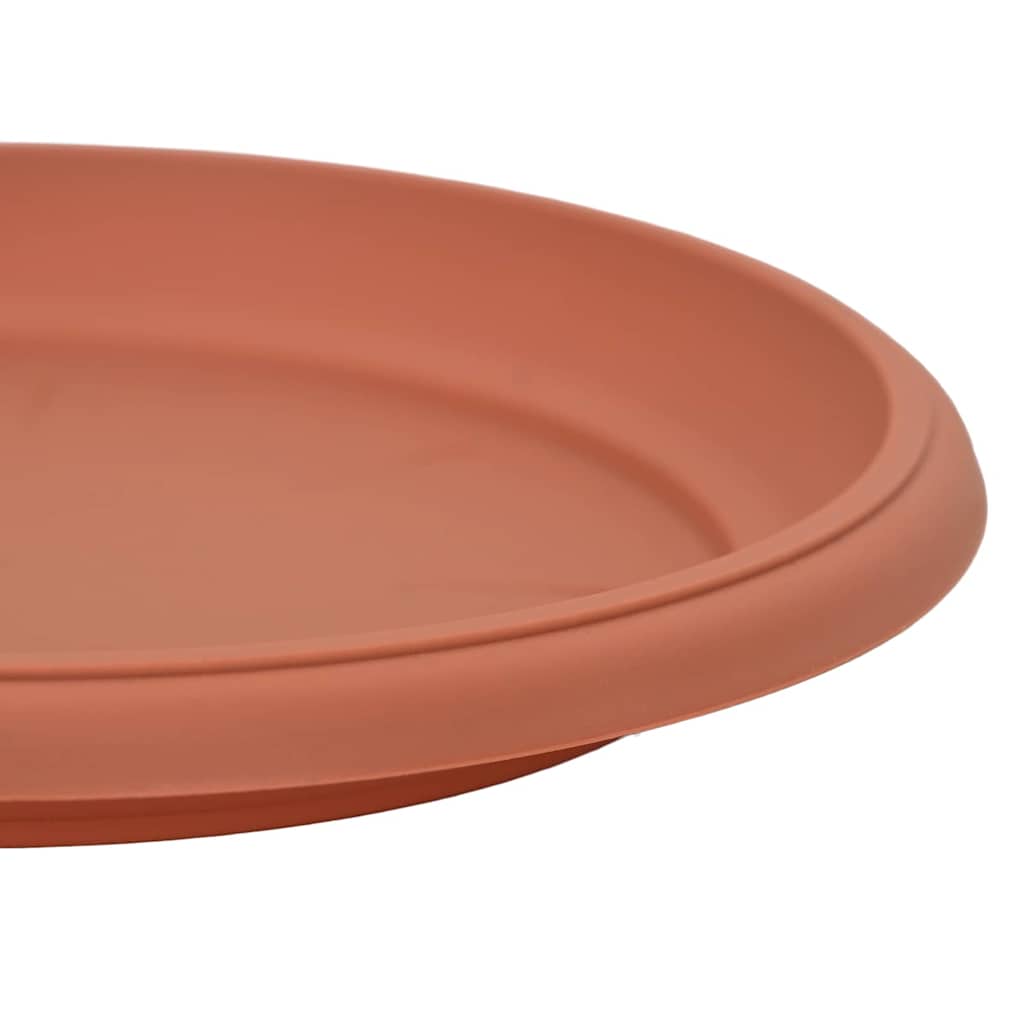 vidaXL Okrągły Talerzyk Kwiatowy 6 pcs Czerwony ceglasty Ø 27 x 2,5 cm