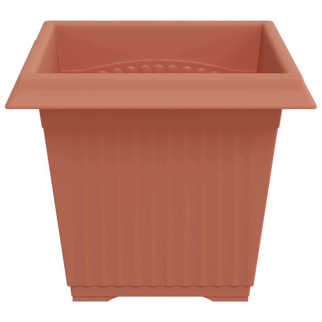 vidaXL Kwadratowa doniczka na kwiaty 6 pcs Czerwony ceglasty