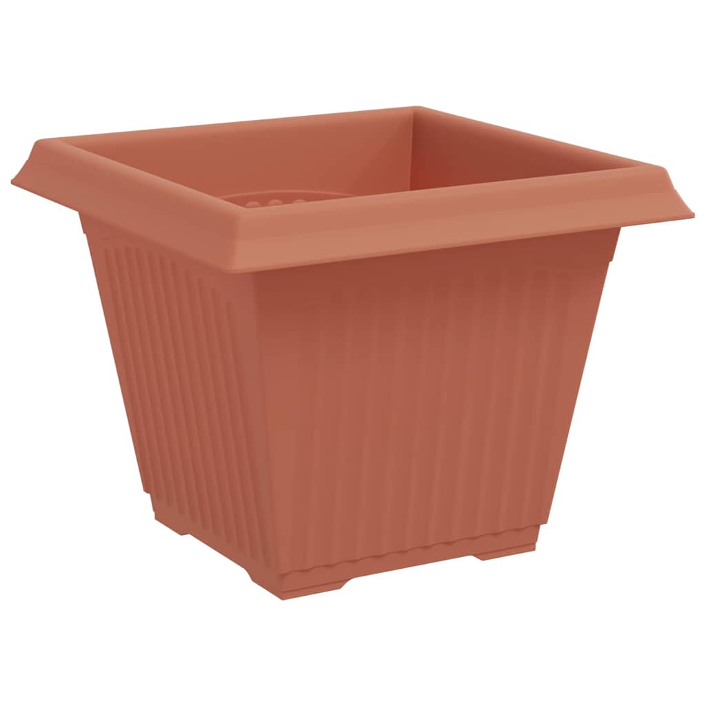vidaXL Kwadratowa doniczka na kwiaty 6 pcs Czerwony ceglasty
