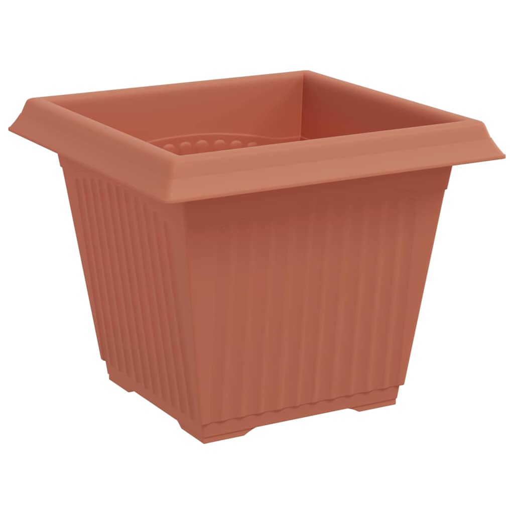 vidaXL Kwadratowa doniczka na kwiaty 24 pcs Czerwony ceglasty