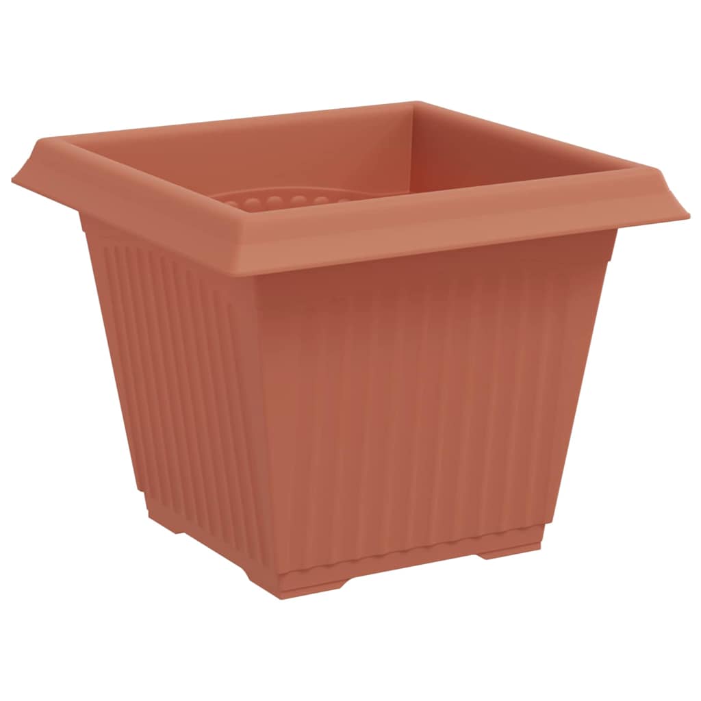 vidaXL Kwadratowa doniczka na kwiaty 24 pcs Czerwony ceglasty