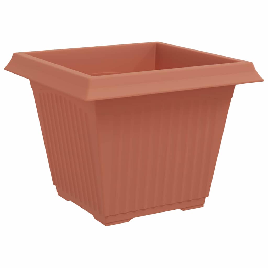 vidaXL Kwadratowa doniczka na kwiaty 24 pcs Czerwony ceglasty
