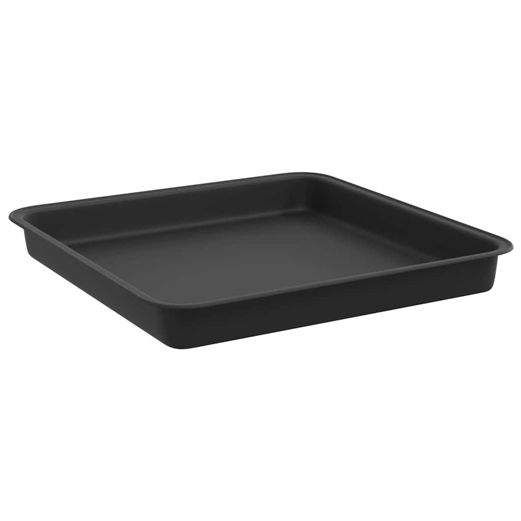 vidaXL Kwadratowa Taca na Kwiaty 24 pcs Czarny 18 x 18 x 2 cm