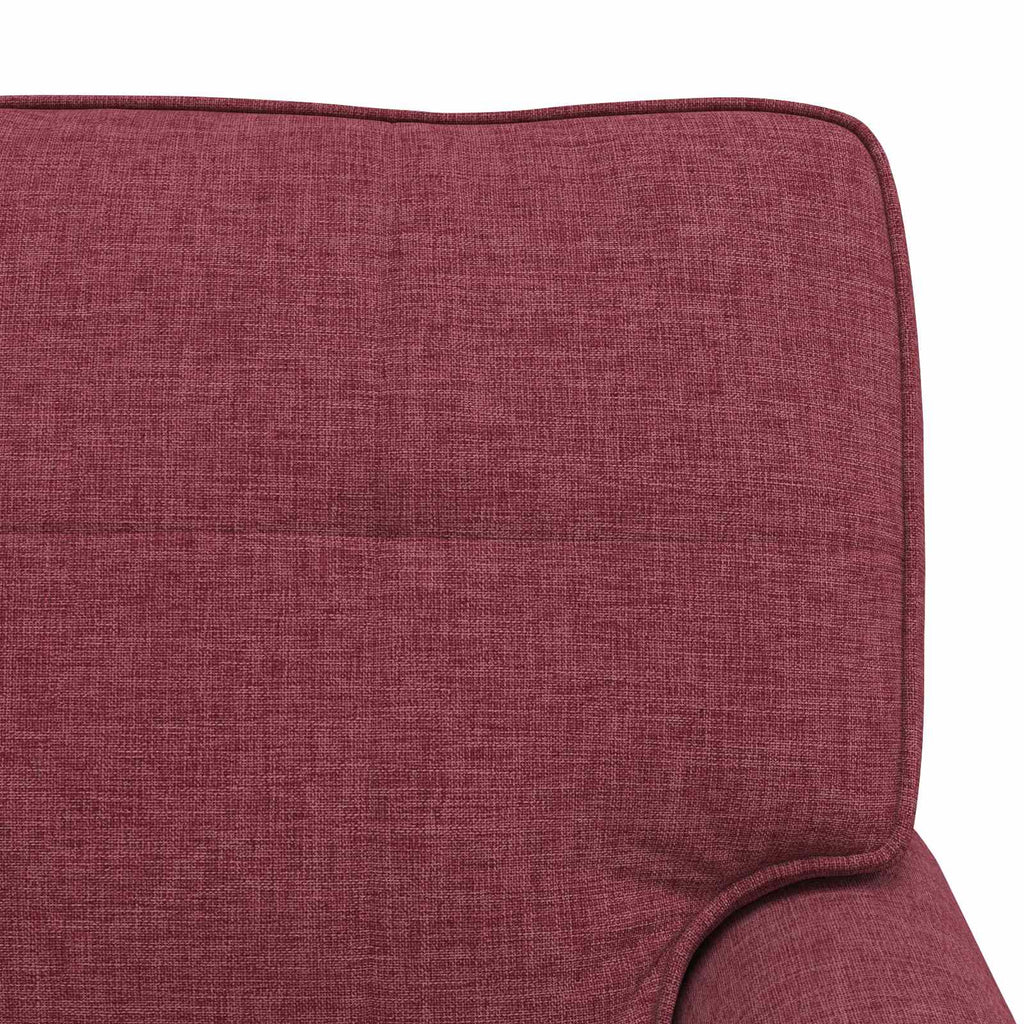 vidaXL Leżak z poduszką Czerwone wino 91 x 157 x 91 cm tkanina