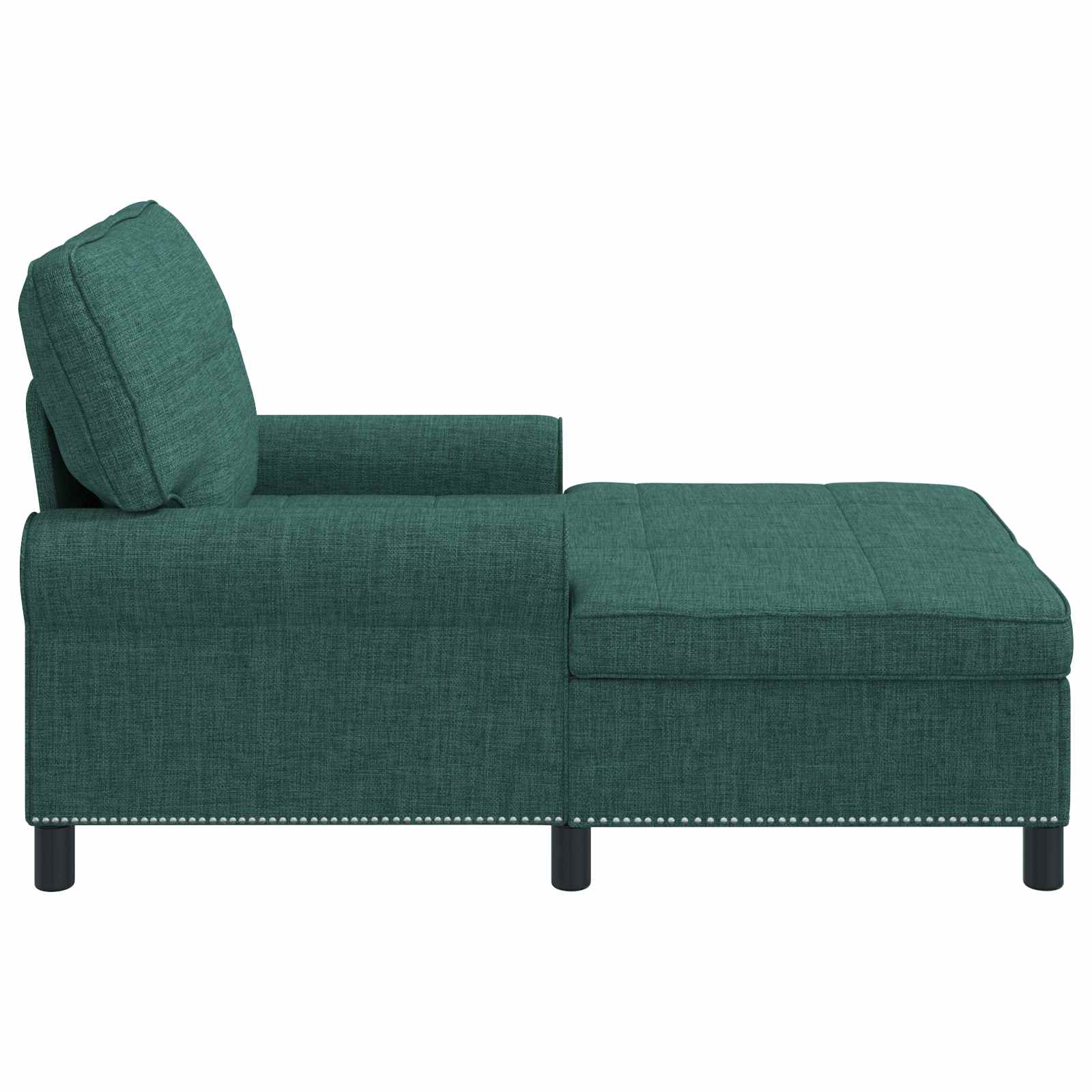 vidaXL Leżak z poduszką Ciemna zieleń 91 x 157 x 91 cm tkanina