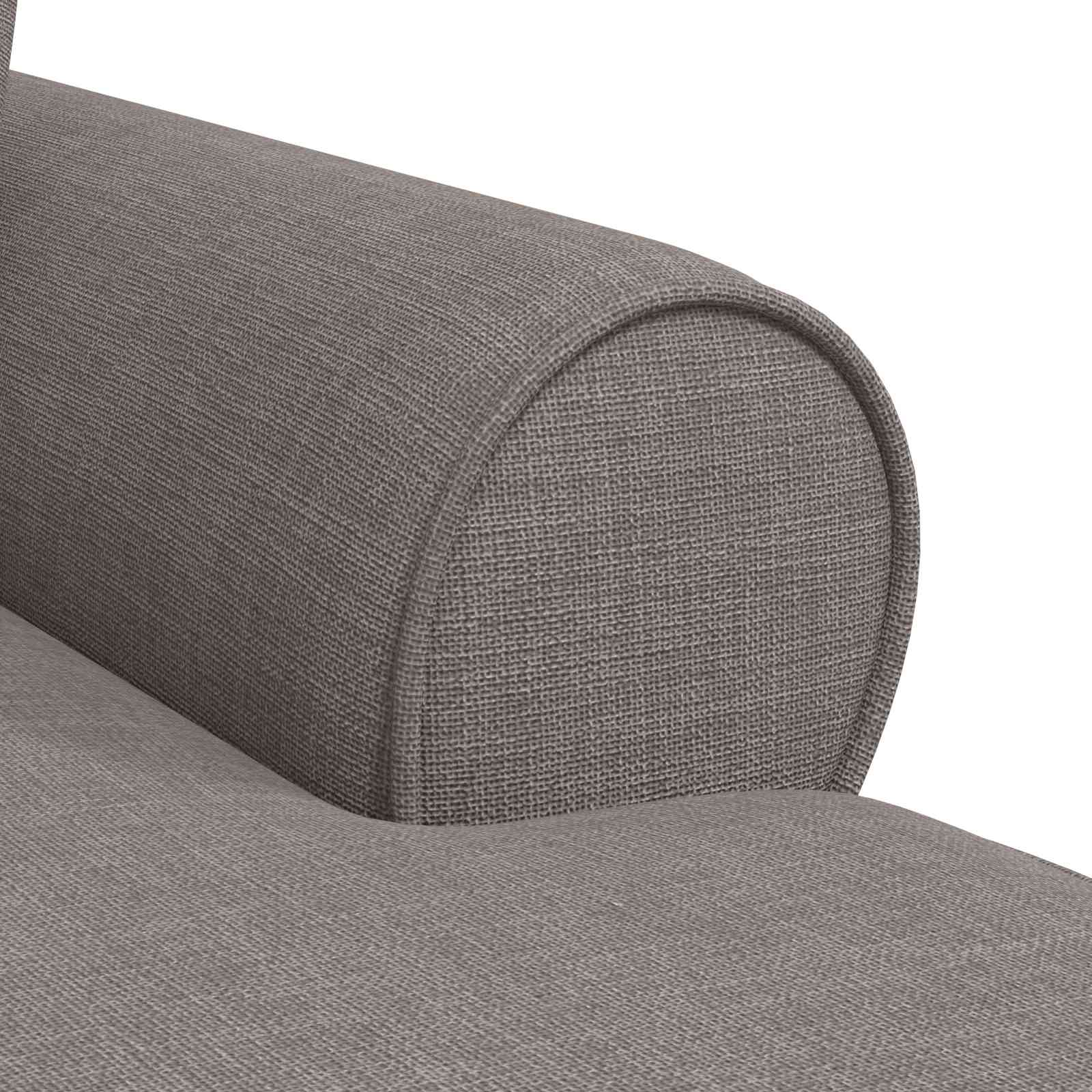vidaXL Chaise Lounge z Fartuszkiem 3 pcs Ciemnoszary tkanina