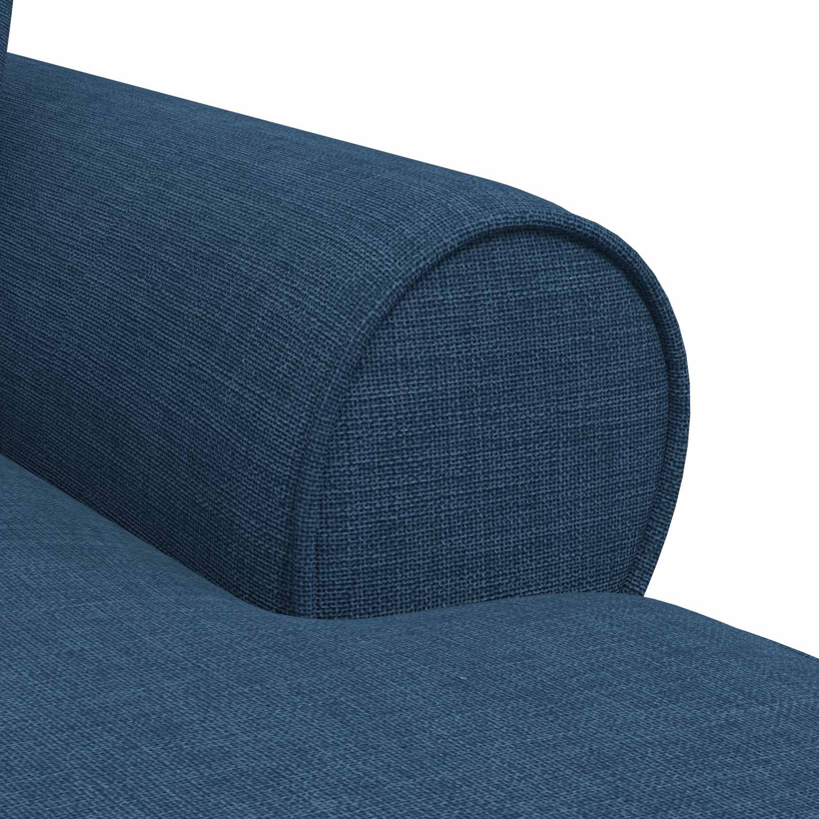 vidaXL Chaise Lounge z Fartuszkiem z poduszką 3 pcs Niebieski tkanina