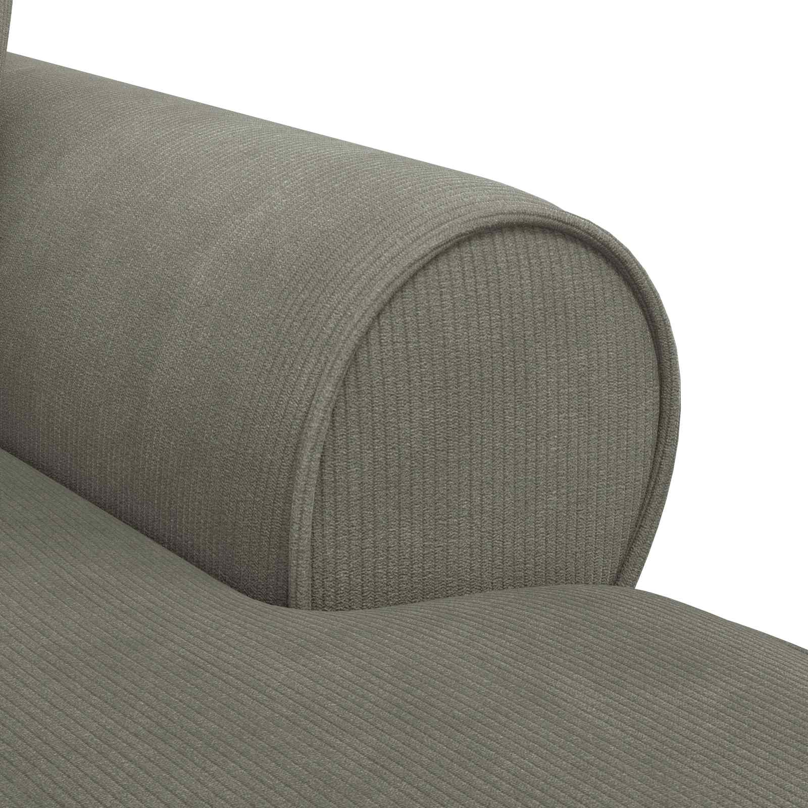 vidaXL Chaise Lounge z Fartuszkiem 3 pcs Jasnoszary Tkanina sztruksowa
