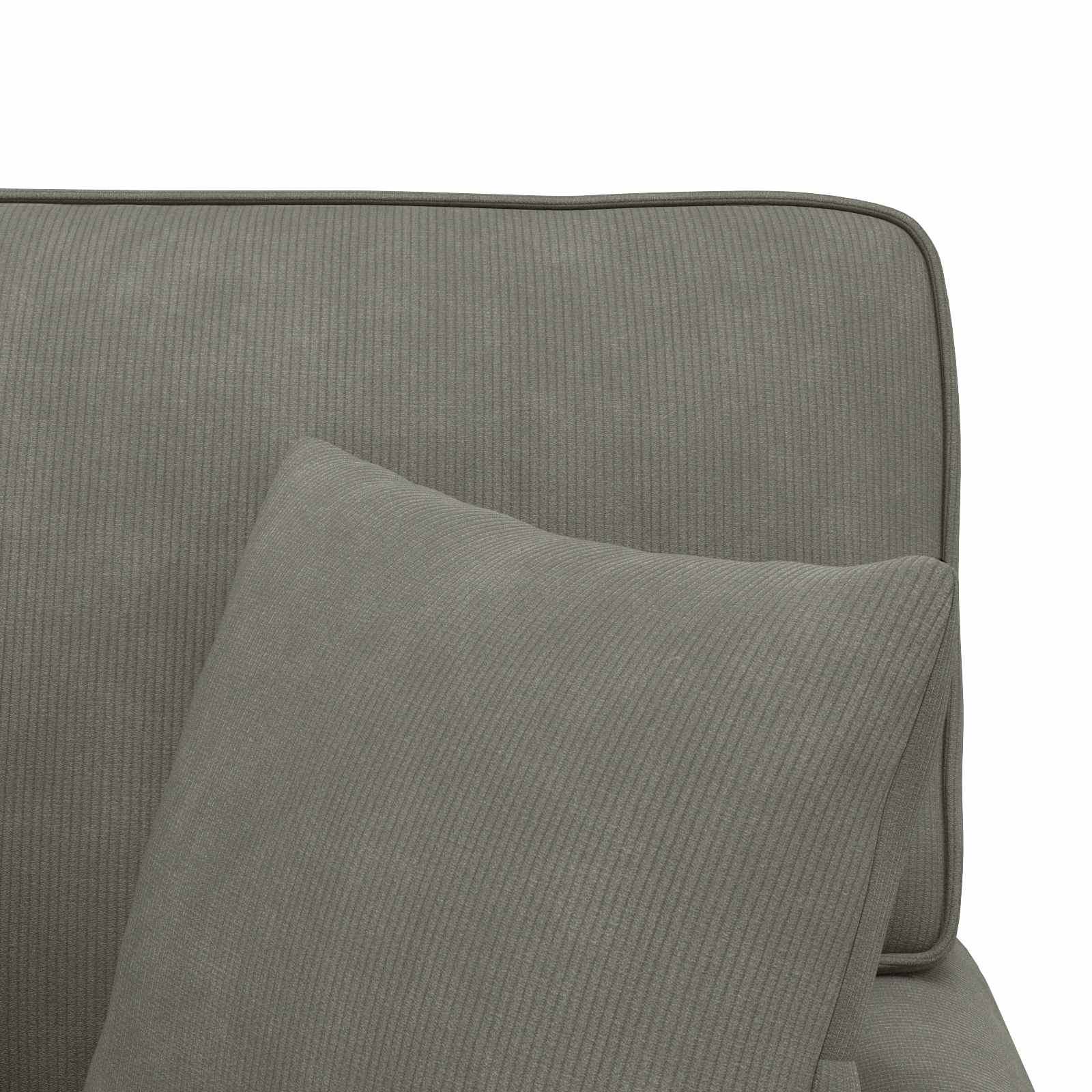 vidaXL Chaise Lounge z Fartuszkiem 3 pcs Jasnoszary Tkanina sztruksowa