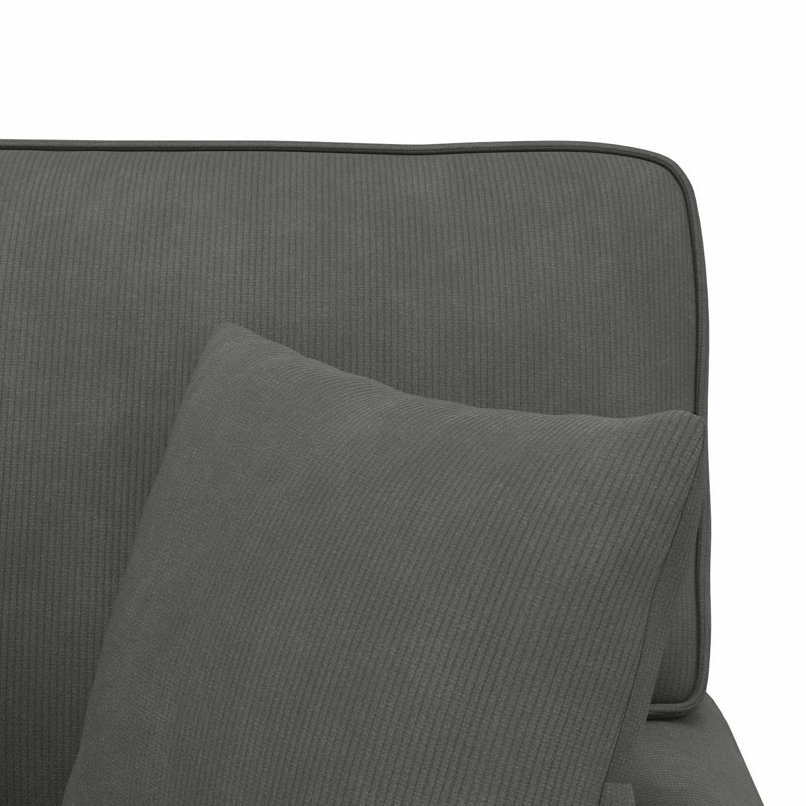 vidaXL Chaise Lounge z Fartuszkiem z poduszką 3 pcs Ciemnoszary