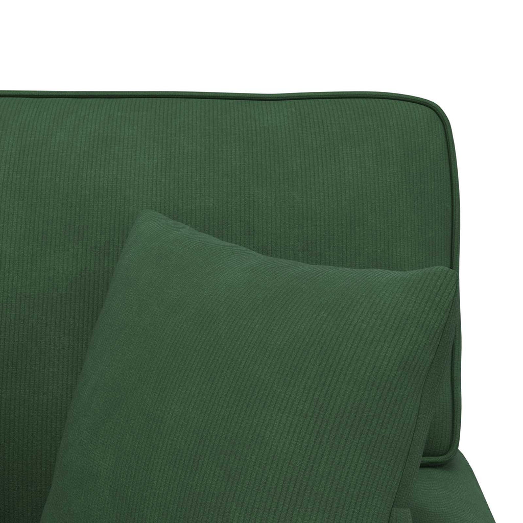 vidaXL Chaise Lounge z Fartuszkiem z poduszką 3 pcs Zielony dżungli