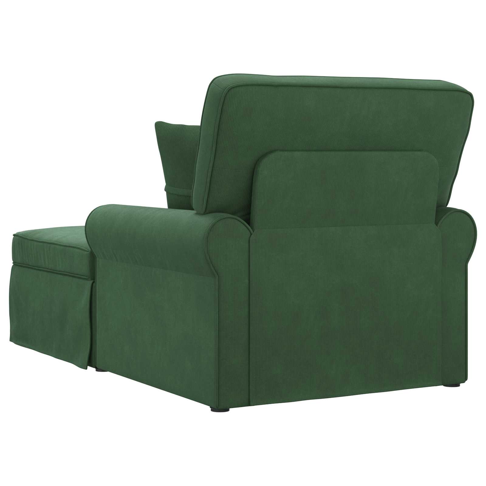 vidaXL Chaise Lounge z Fartuszkiem z poduszką 3 pcs Zielony dżungli