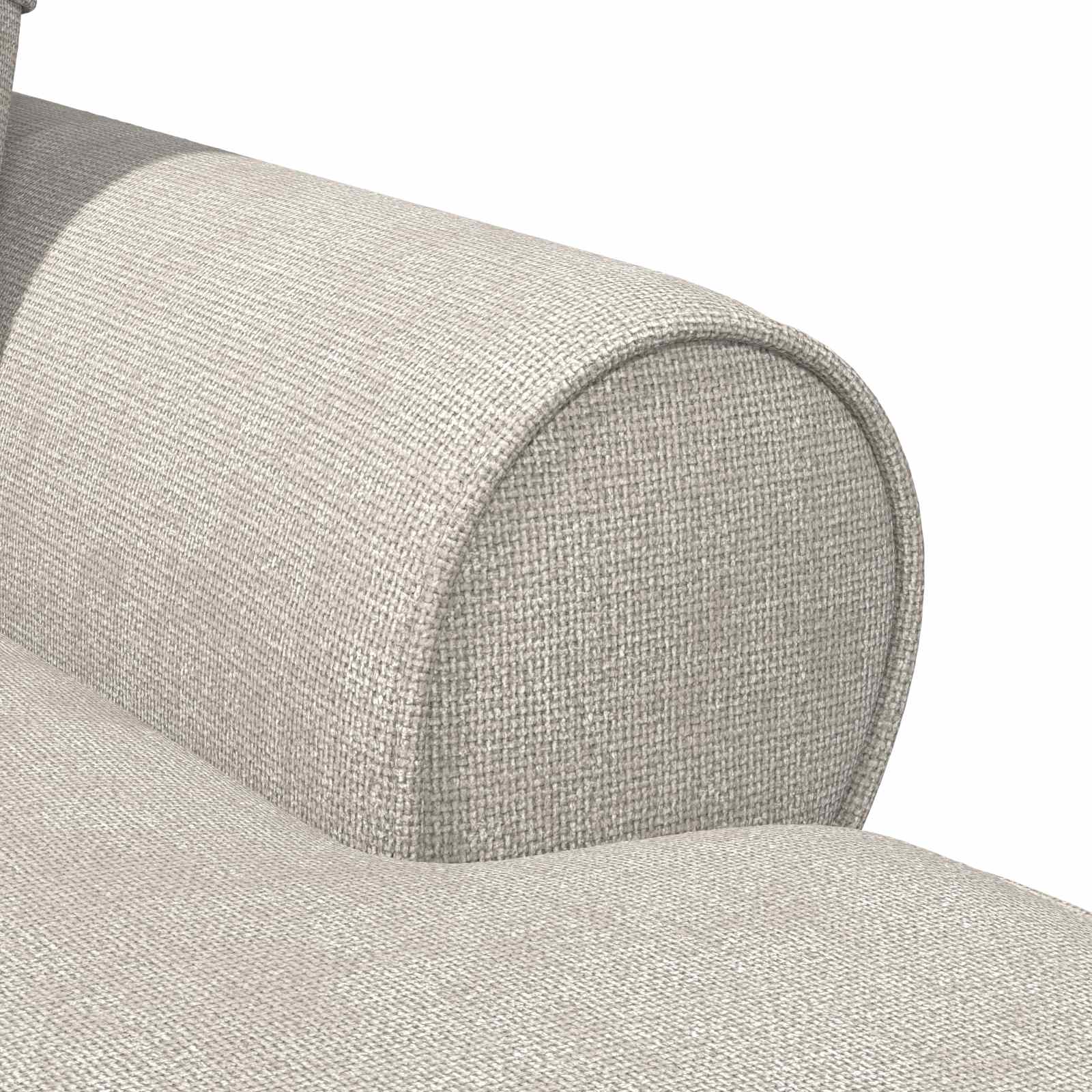 vidaXL Chaise Lounge z Fartuszkiem kremowy 157 x 91 x 91 cm ARES