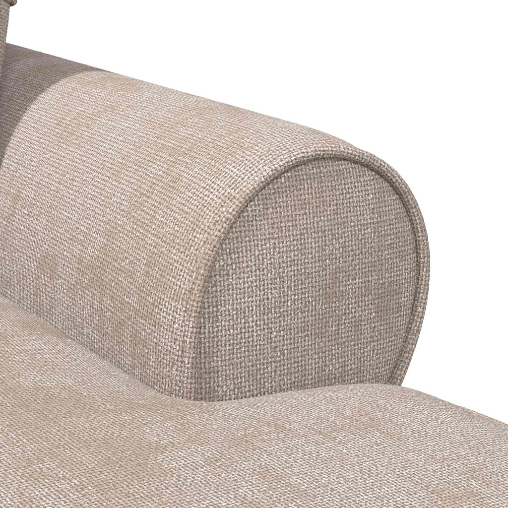 vidaXL Chaise Lounge z Fartuszkiem Beżowy 157 x 91 x 91 cm ARES