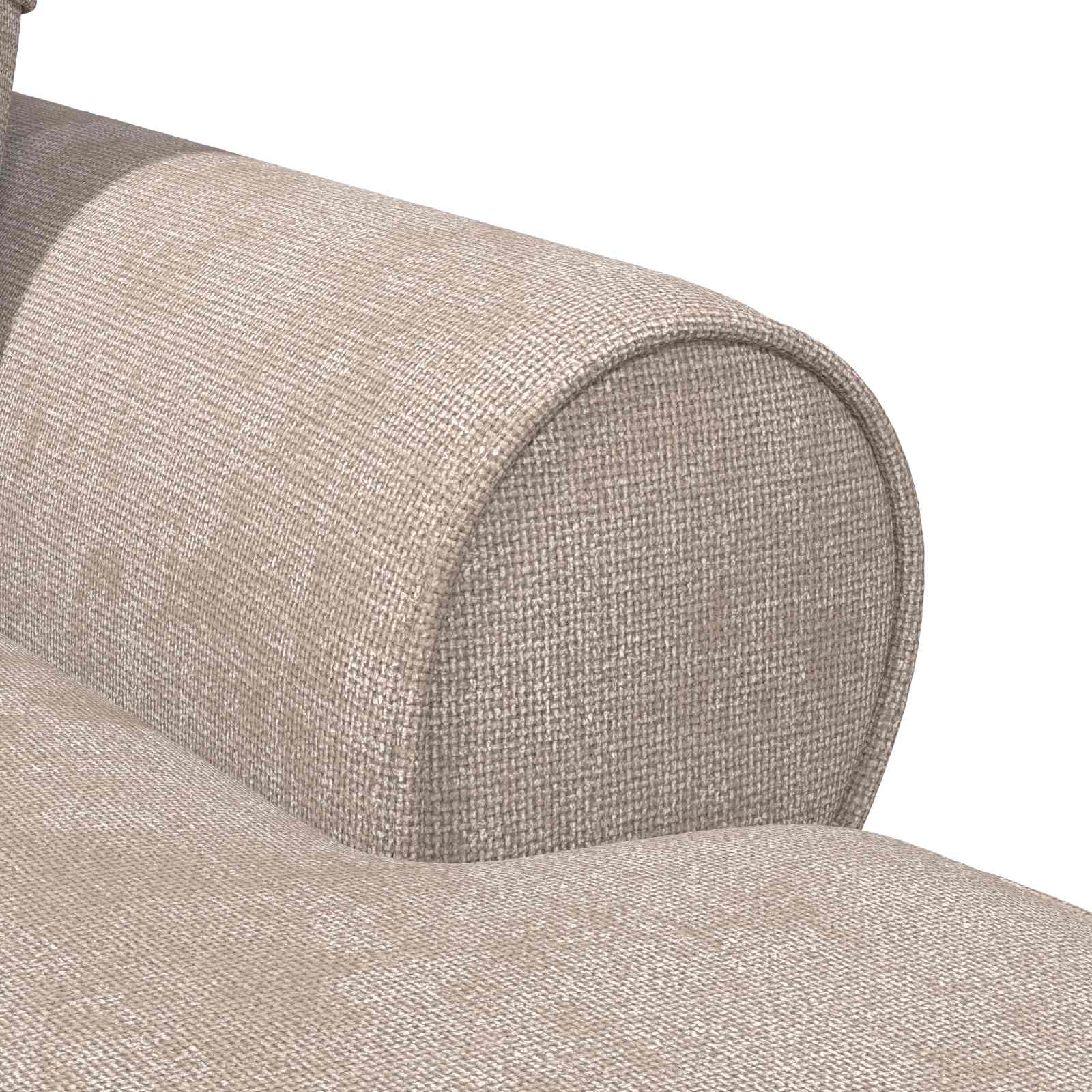 vidaXL Chaise Lounge z Fartuszkiem Beżowy 157 x 91 x 91 cm ARES