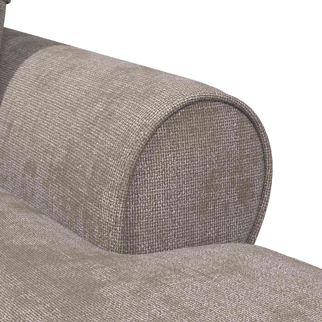 vidaXL Chaise Lounge z Fartuszkiem piaskowy 157 x 91 x 91 cm ARES