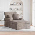 vidaXL Chaise Lounge z Fartuszkiem piaskowy 157 x 91 x 91 cm ARES