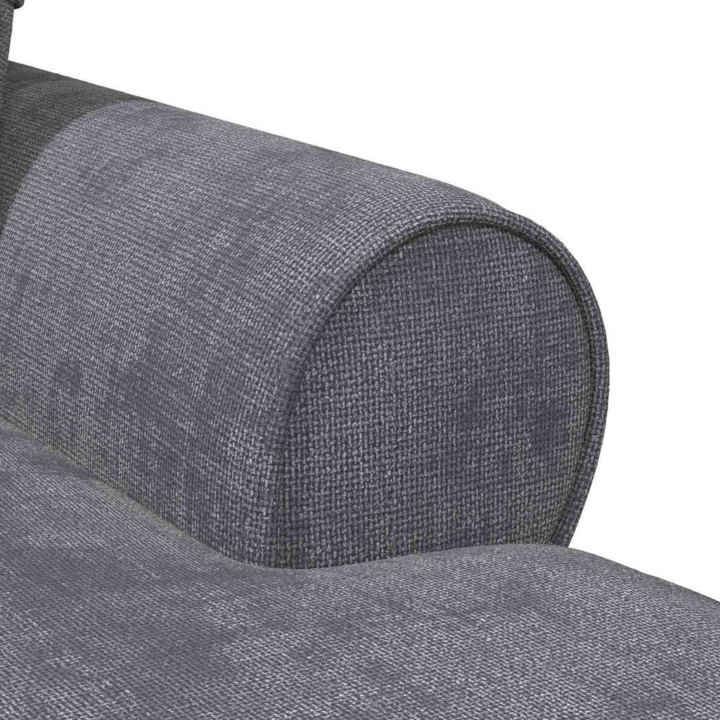 vidaXL Chaise Lounge z Fartuszkiem ciemnoszary 157 x 91 x 91 cm ARES