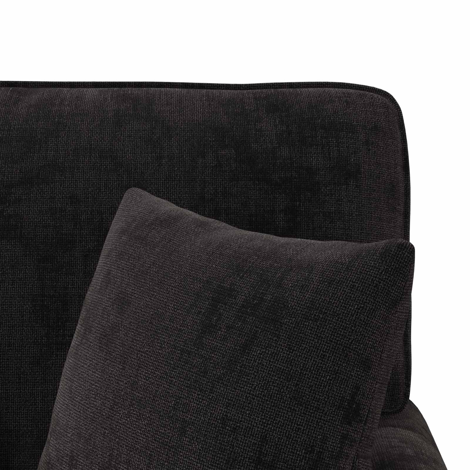vidaXL Chaise Lounge z Fartuszkiem Czarny 157 x 91 x 91 cm ARES