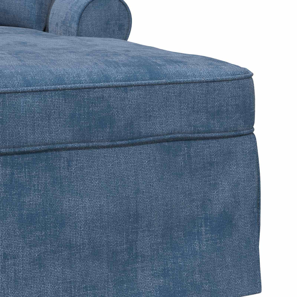 vidaXL Chaise Lounge z Fartuszkiem niebieski 157 x 91 x 91 cm ARES