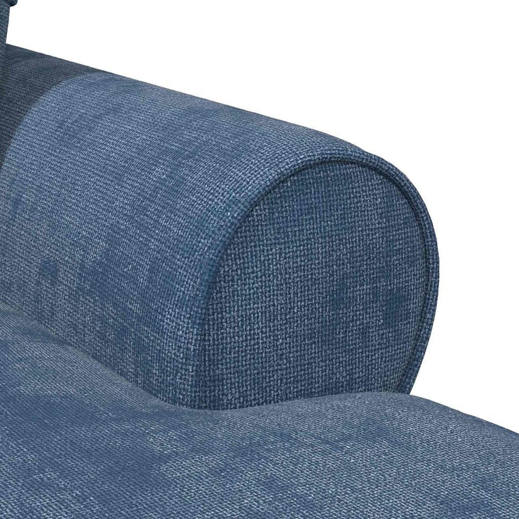 vidaXL Chaise Lounge z Fartuszkiem niebieski 157 x 91 x 91 cm ARES