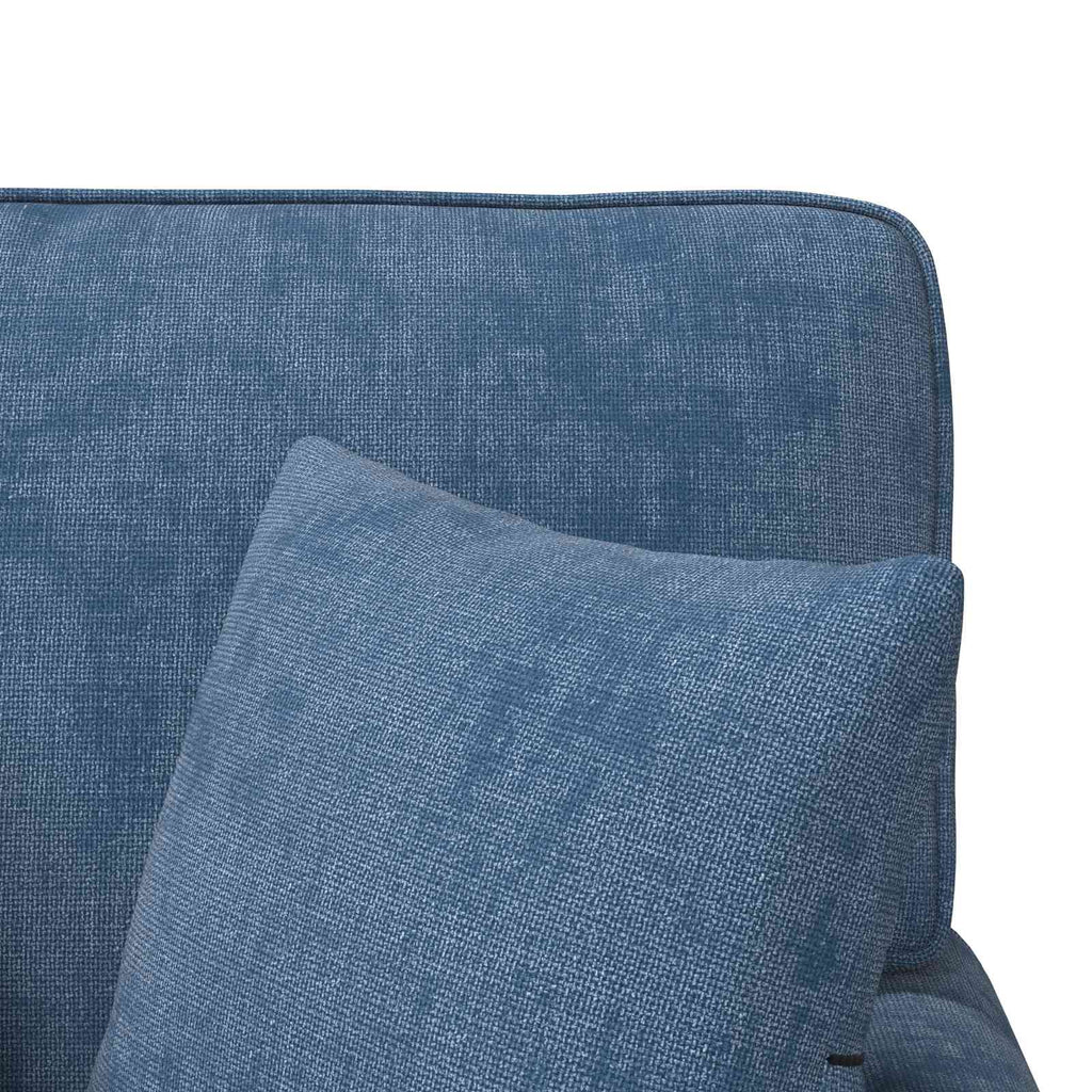 vidaXL Chaise Lounge z Fartuszkiem niebieski 157 x 91 x 91 cm ARES