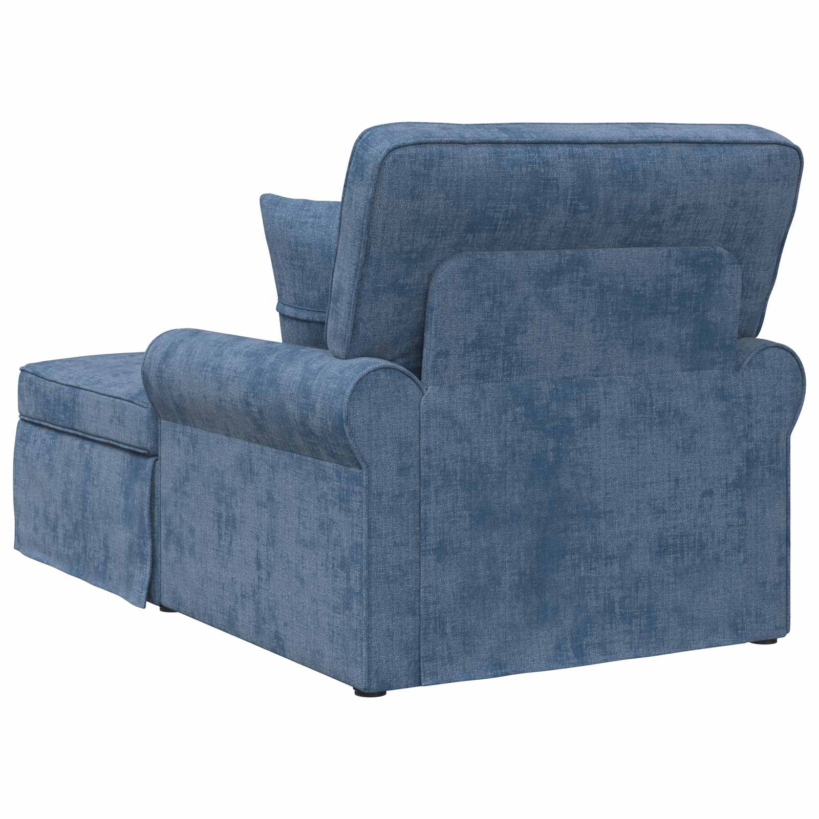vidaXL Chaise Lounge z Fartuszkiem niebieski 157 x 91 x 91 cm ARES