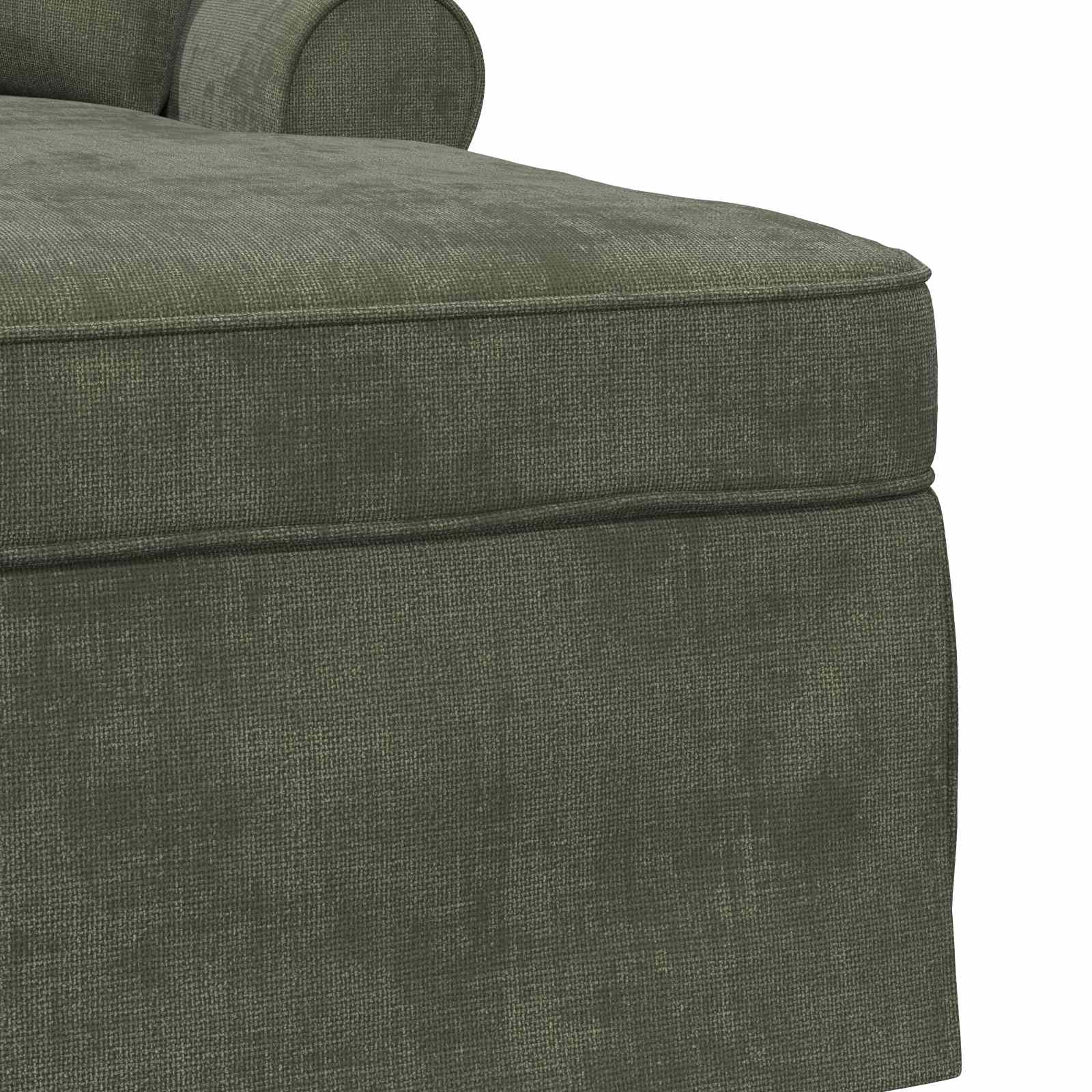 vidaXL Chaise Lounge z Fartuszkiem zielony 157 x 91 x 91 cm ARES