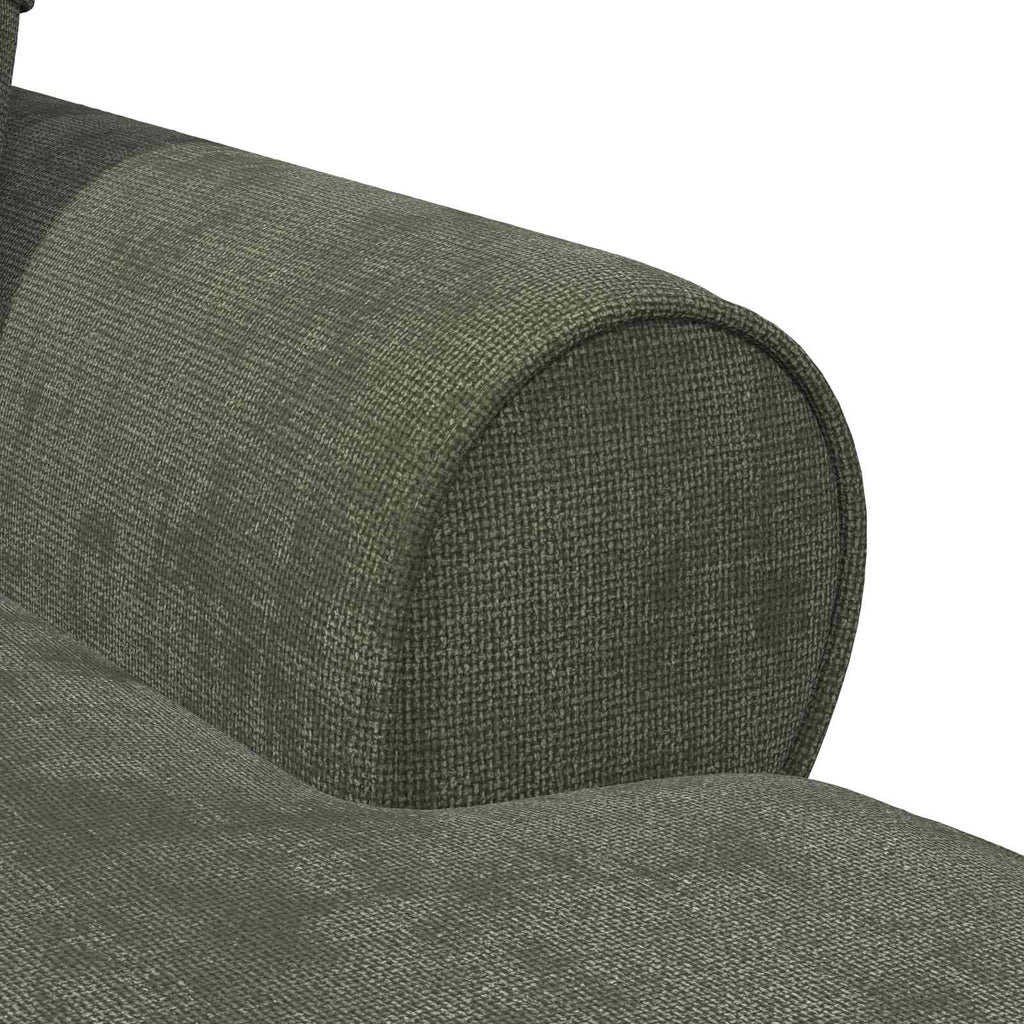 vidaXL Chaise Lounge z Fartuszkiem zielony 157 x 91 x 91 cm ARES