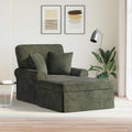 vidaXL Chaise Lounge z Fartuszkiem zielony 157 x 91 x 91 cm ARES