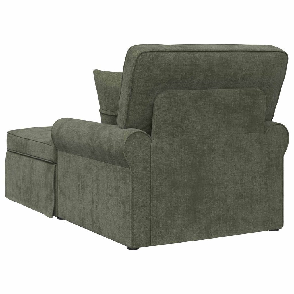 vidaXL Chaise Lounge z Fartuszkiem zielony 157 x 91 x 91 cm ARES