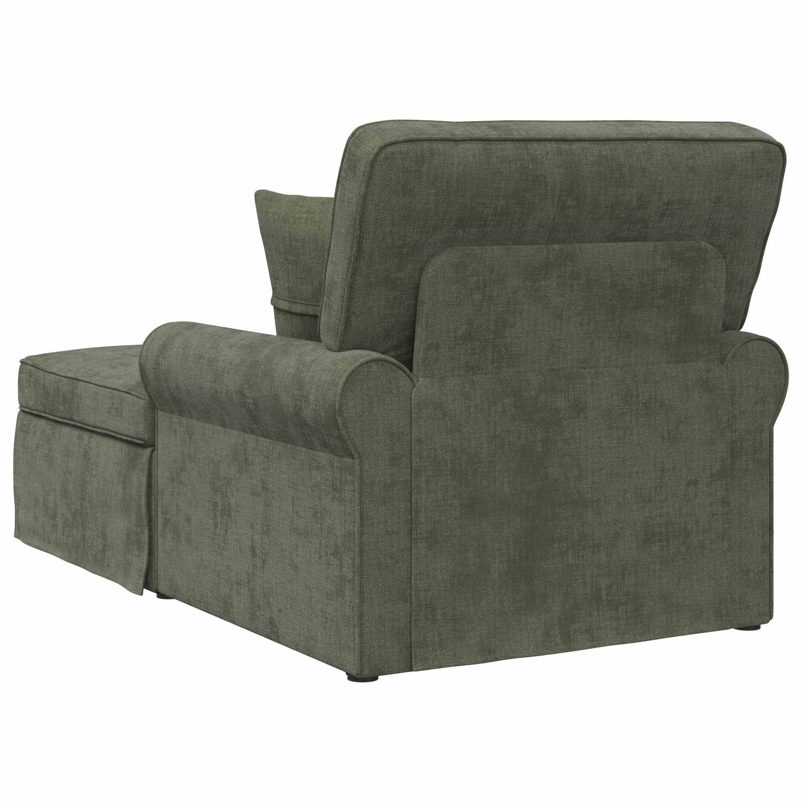 vidaXL Chaise Lounge z Fartuszkiem zielony 157 x 91 x 91 cm ARES