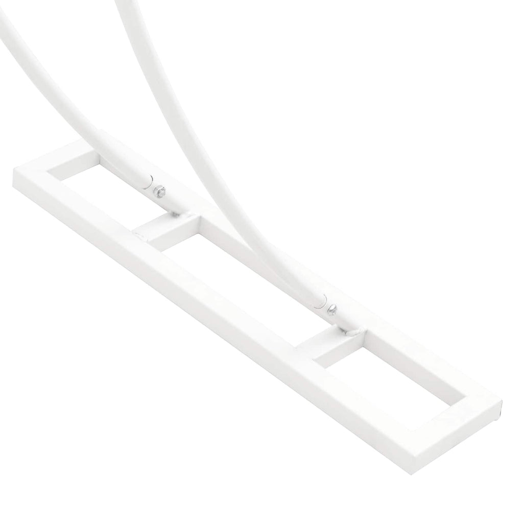 vidaXL Łuk Ślubny Biały 223 x 45 x 201 cm Stal