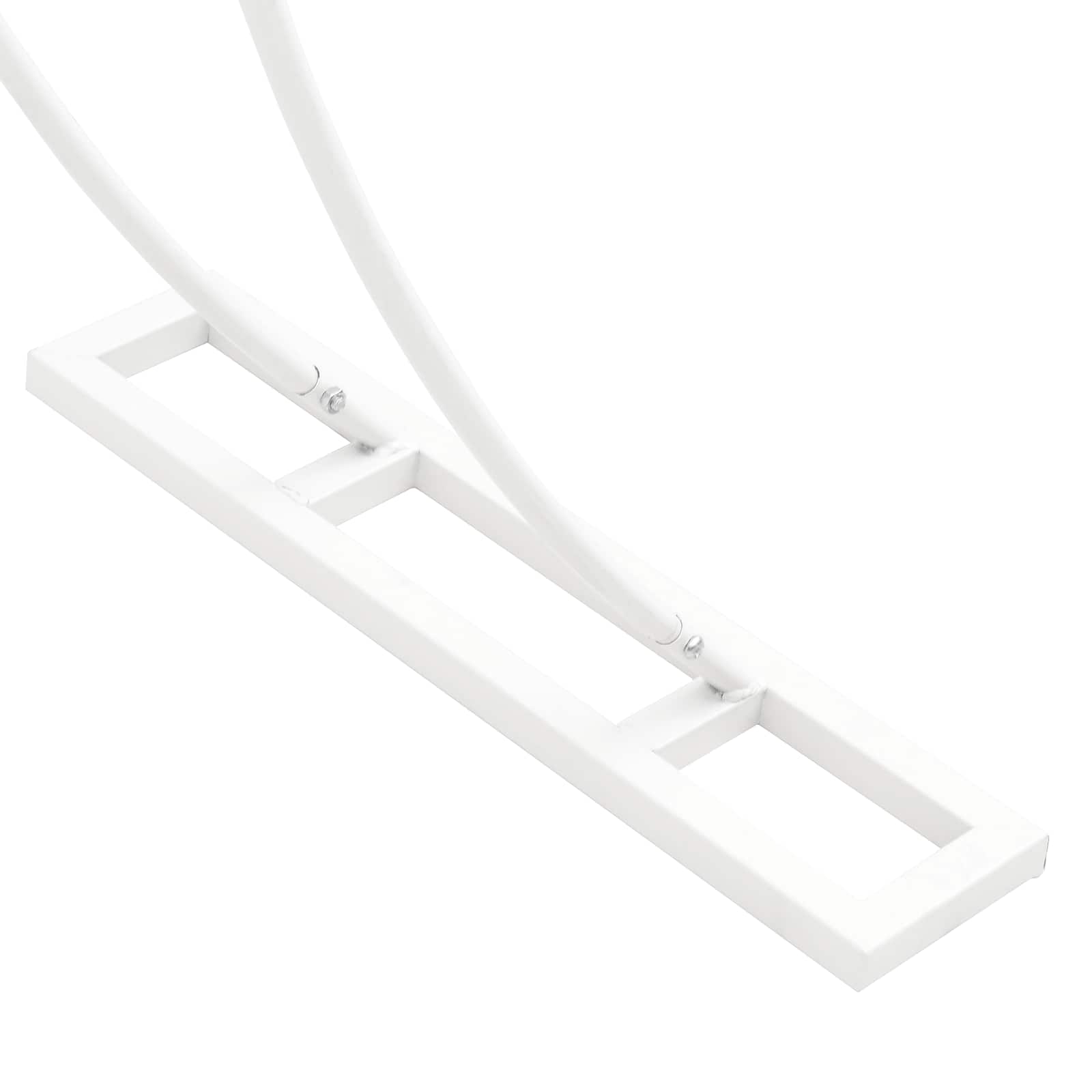 vidaXL Łuk Ślubny Biały 223 x 45 x 201 cm Stal