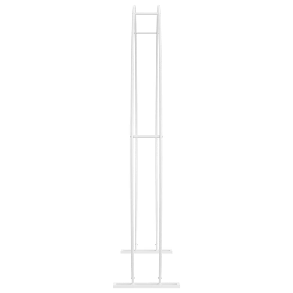 vidaXL Łuk Ślubny Biały 223 x 45 x 201 cm Stal