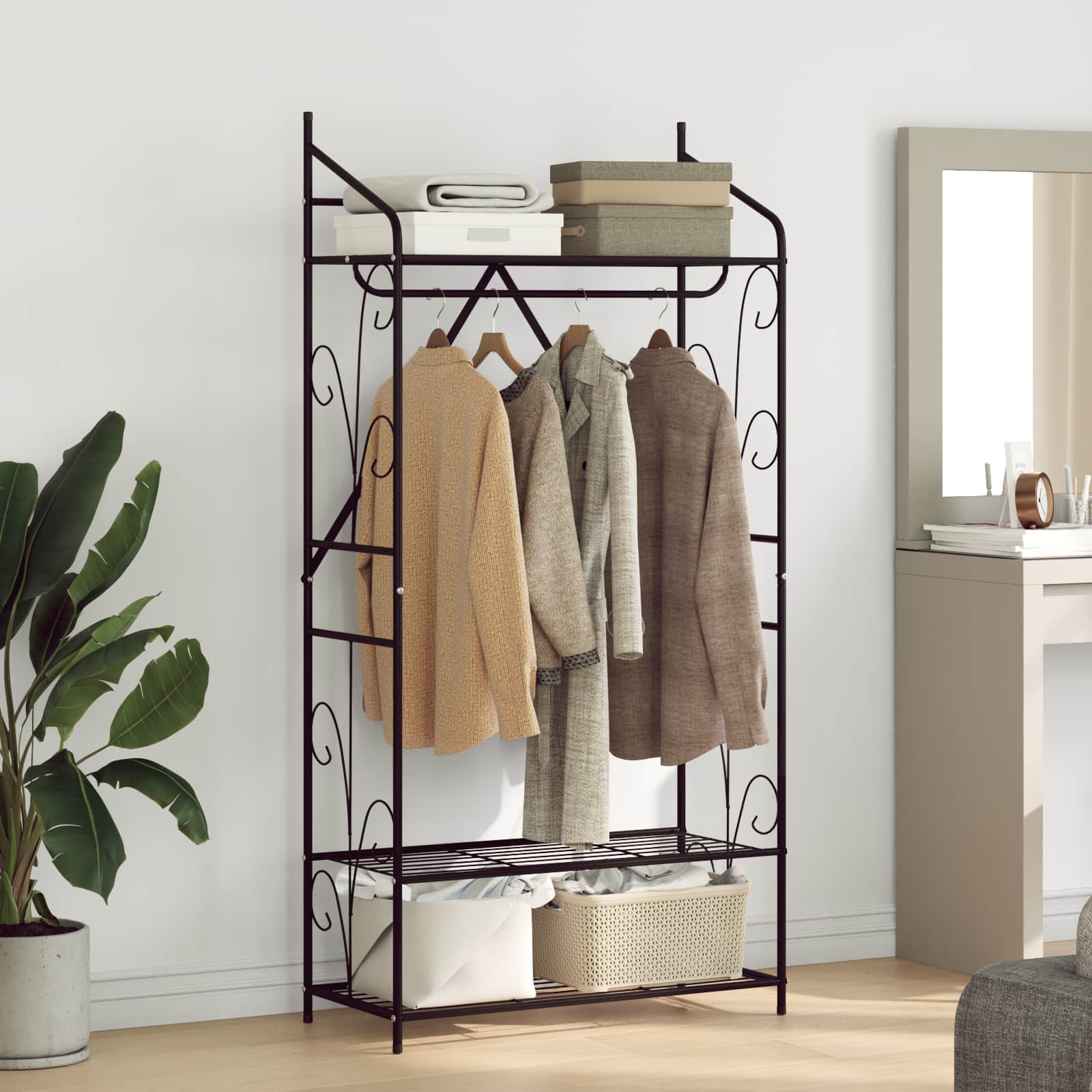 vidaXL Otwy garderoba Gładki 78 x 36 x 158 cm