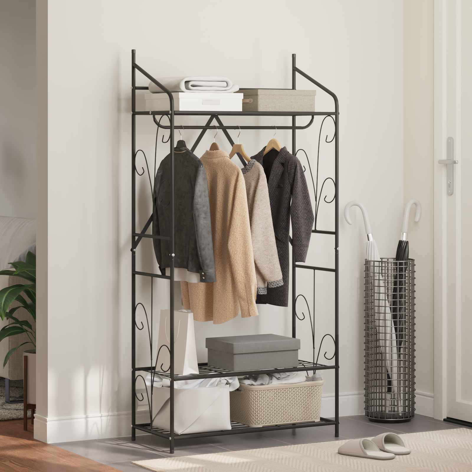 vidaXL Otwy garderoba Gładki 78 x 36 x 158 cm