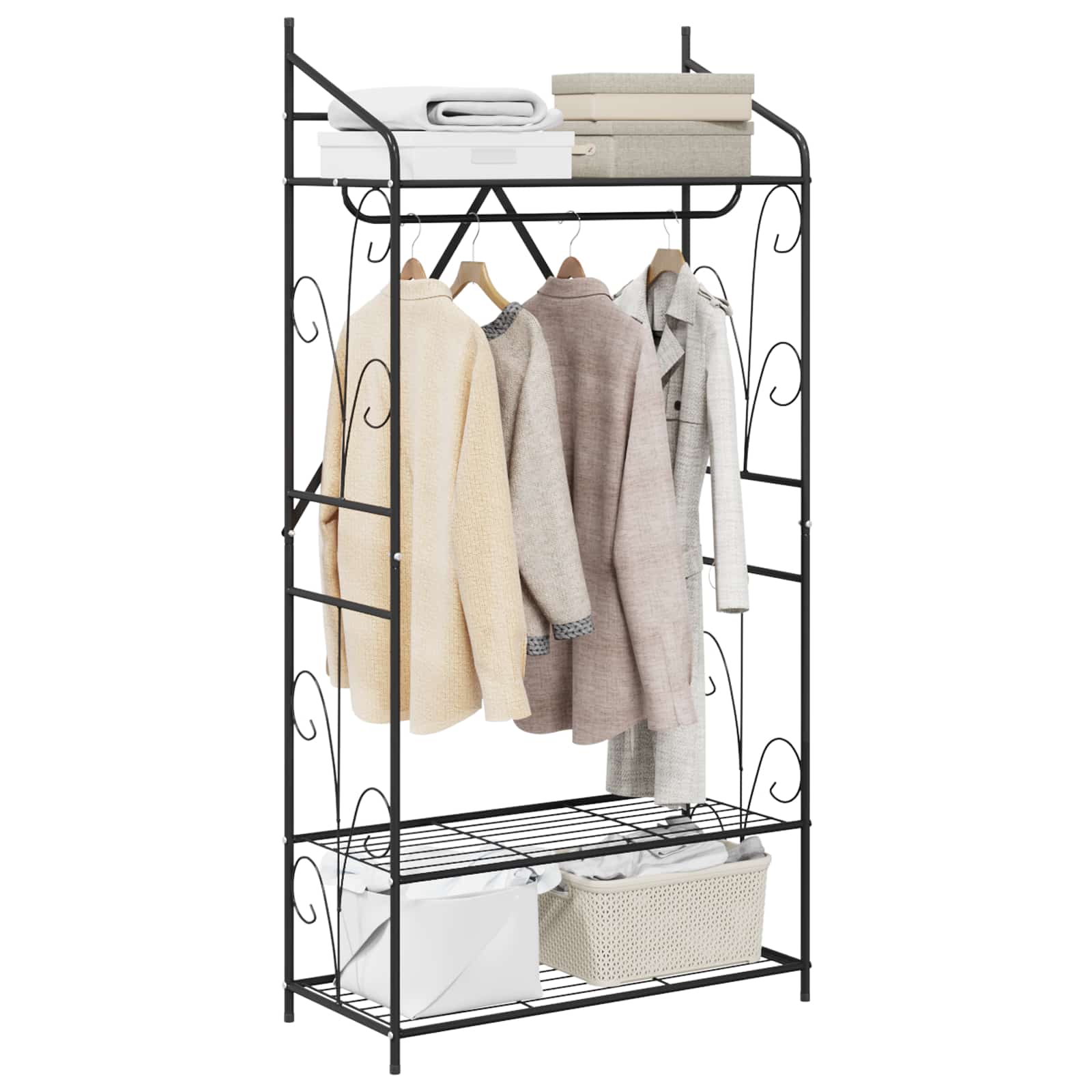 vidaXL Otwy garderoba Gładki 78 x 36 x 158 cm