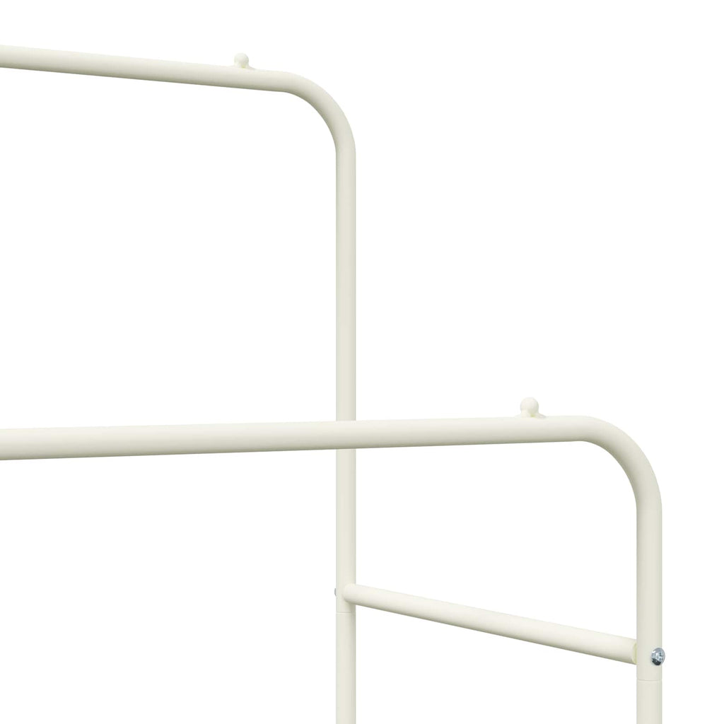 vidaXL Wieszak na Ubrania Gładki Biały 80 x 53 x 156 cm