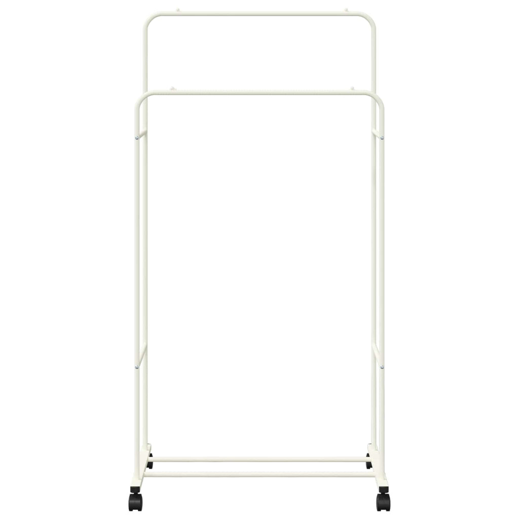 vidaXL Wieszak na Ubrania Gładki Biały 80 x 53 x 156 cm