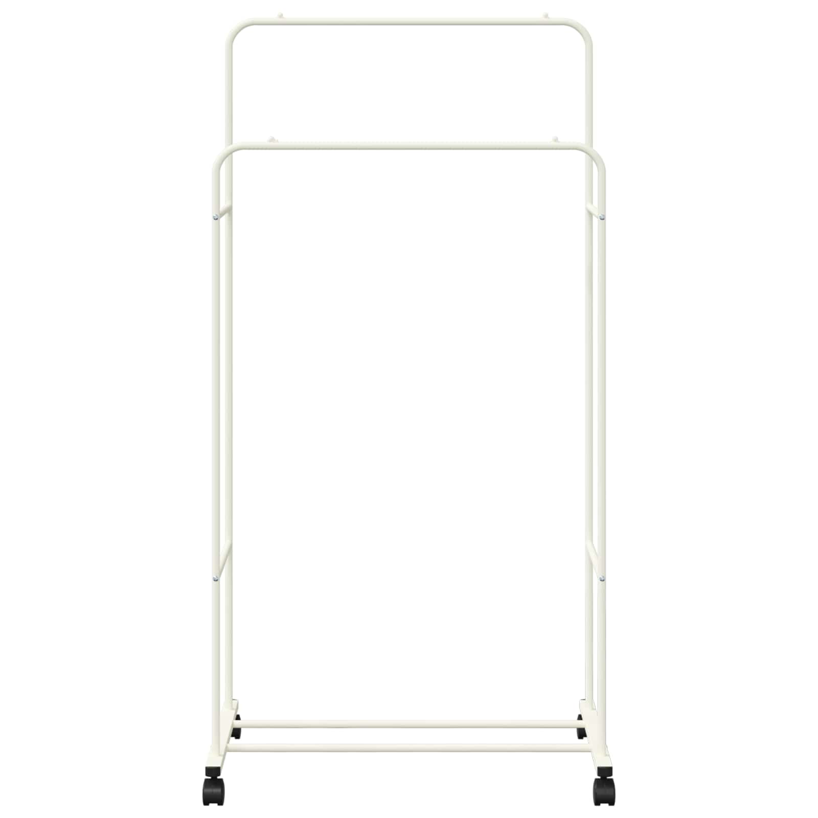 vidaXL Wieszak na Ubrania Gładki Biały 80 x 53 x 156 cm