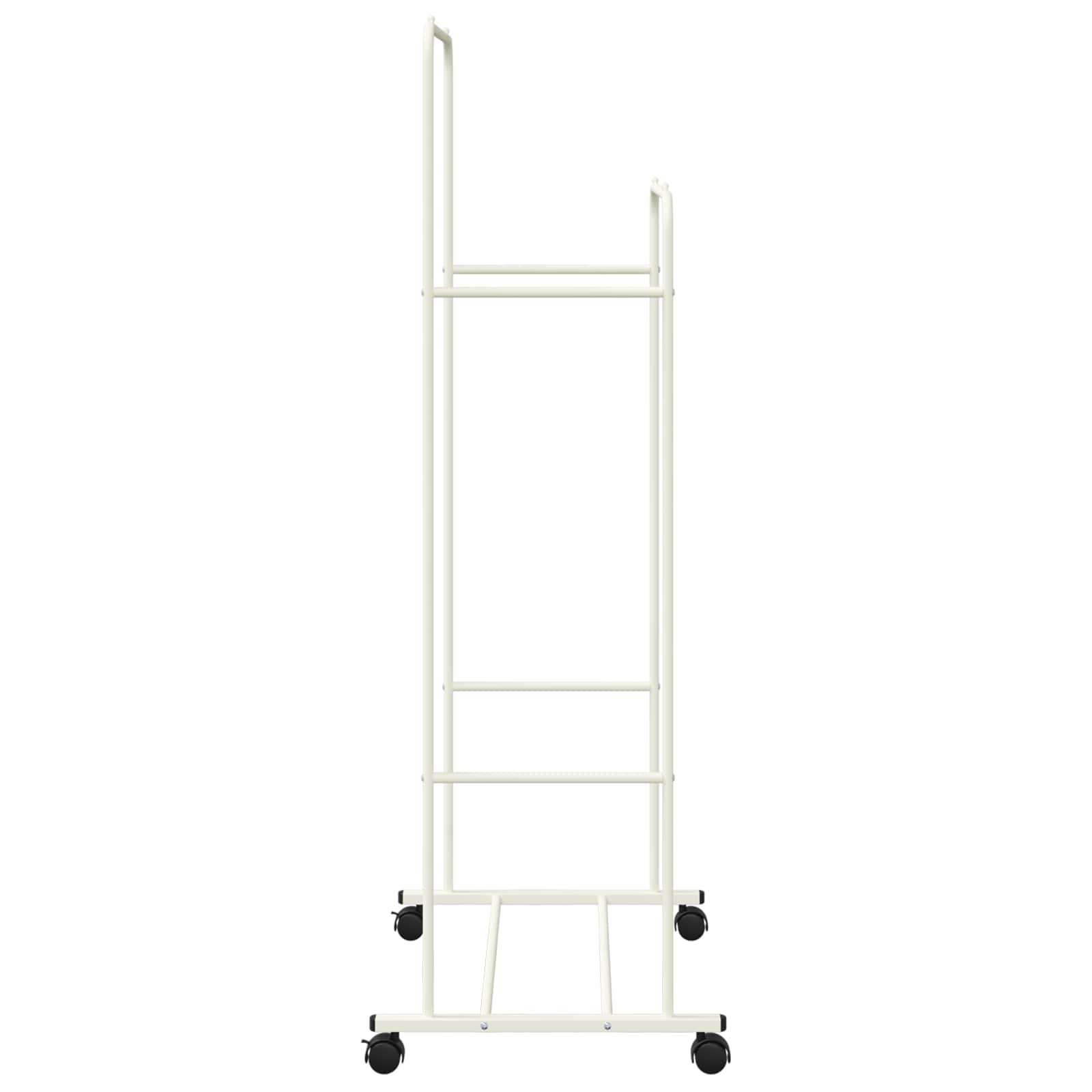 vidaXL Wieszak na Ubrania Gładki Biały 80 x 53 x 156 cm