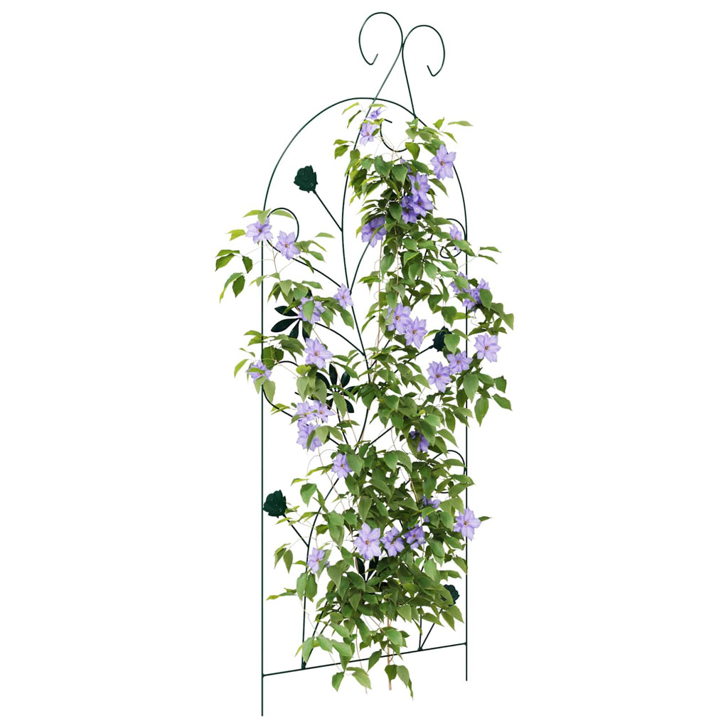 vidaXL Ogrodzenie Ogrodowe 3 pcs Zielony 112 x 39,5 cm Stal