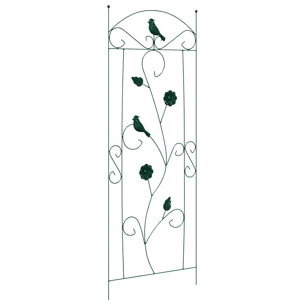 vidaXL Ogrodzenie Ogrodowe 3 pcs Zielony 110 x 40 cm Stal