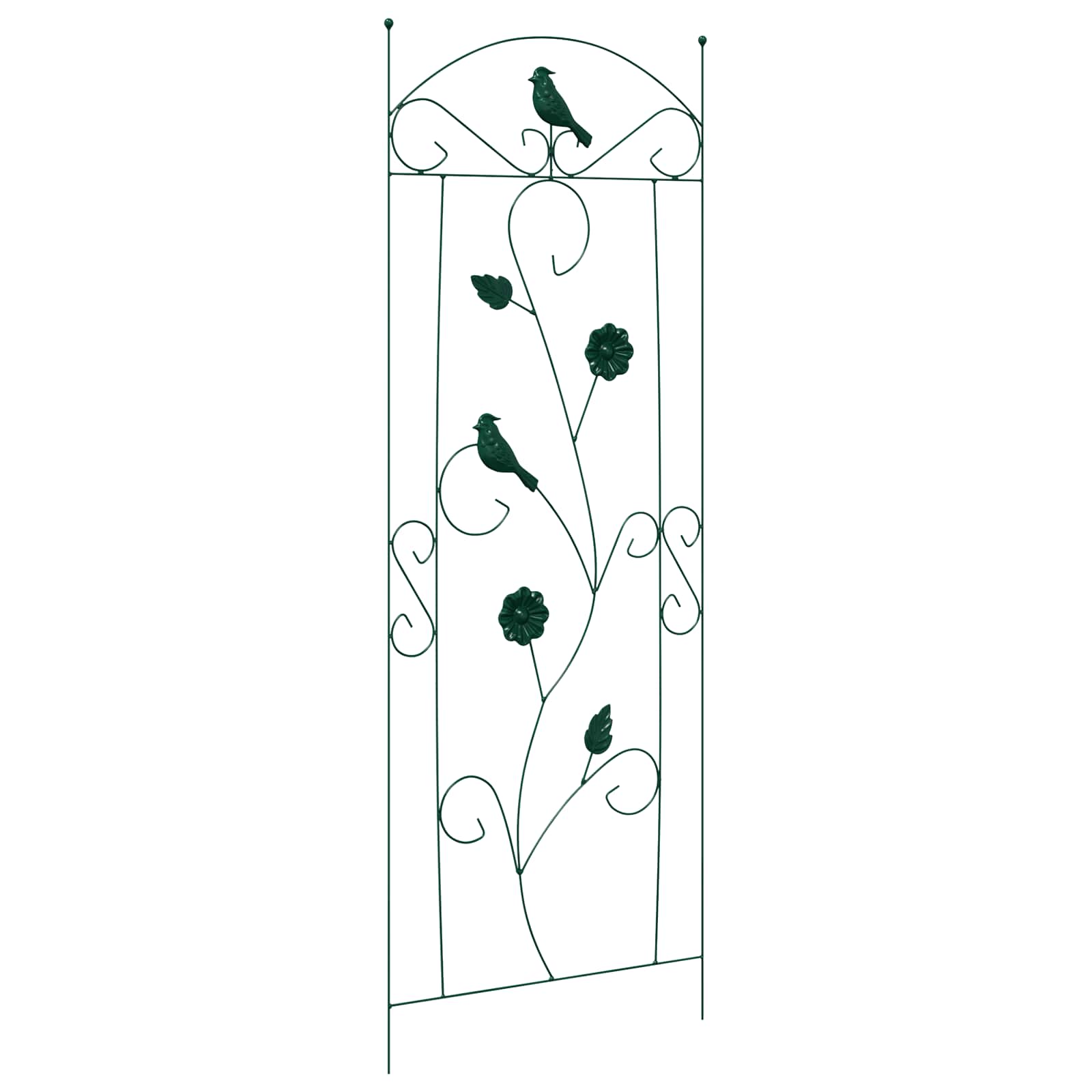 vidaXL Ogrodzenie Ogrodowe 3 pcs Zielony 110 x 40 cm Stal