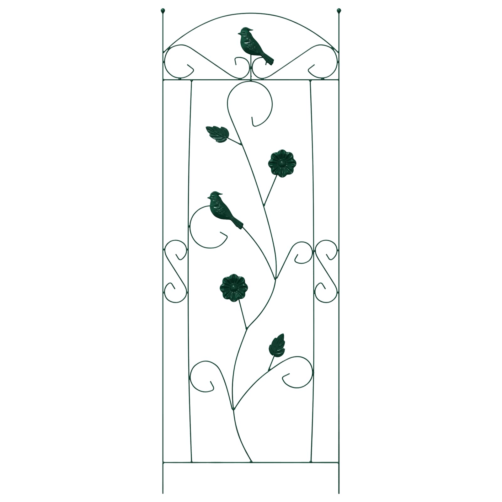 vidaXL Ogrodzenie Ogrodowe 3 pcs Zielony 110 x 40 cm Stal