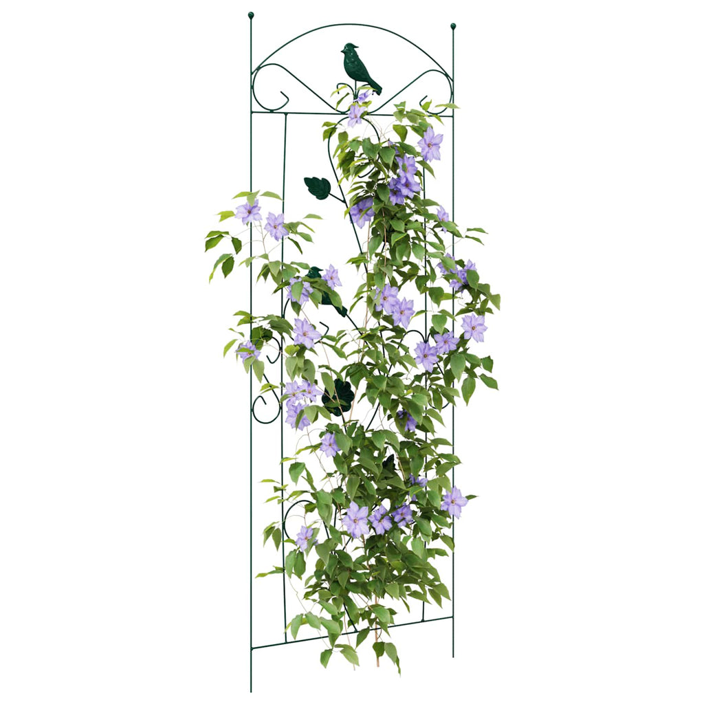 vidaXL Ogrodzenie Ogrodowe 3 pcs Zielony 110 x 40 cm Stal