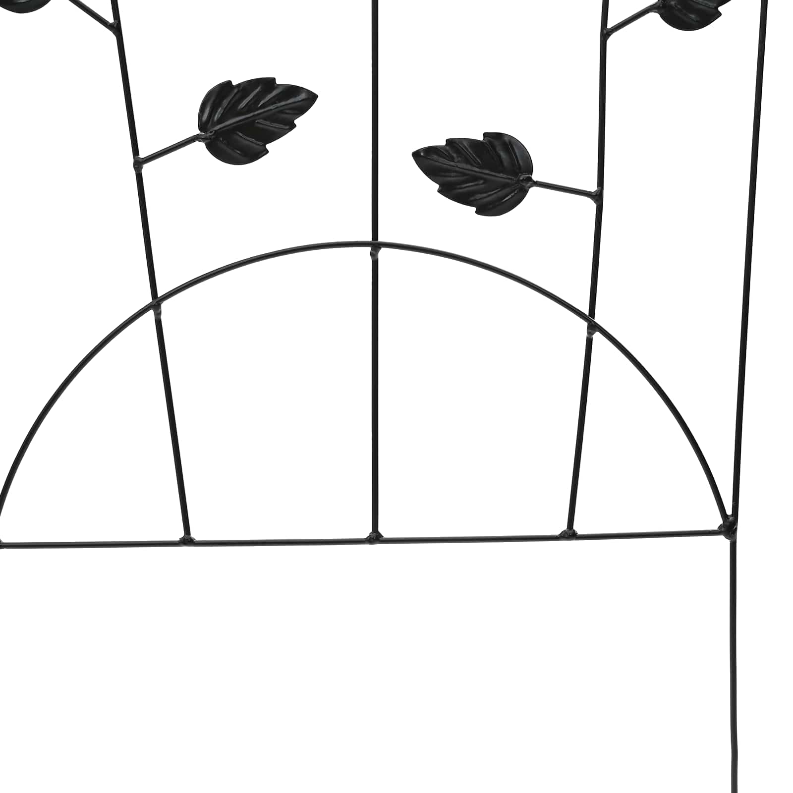 vidaXL Ogrodzenie Ogrodowe 3 pcs Czarny 110,5 x 42,5 cm Stal